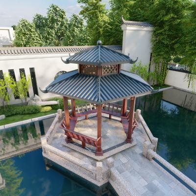 Chine Un pavillon en aluminium personnalisable combinant des éléments traditionnels et modernes à vendre