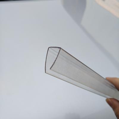 China 4-16MM Thickness 6M Length 16mm Polycarbonate U Profile for sale