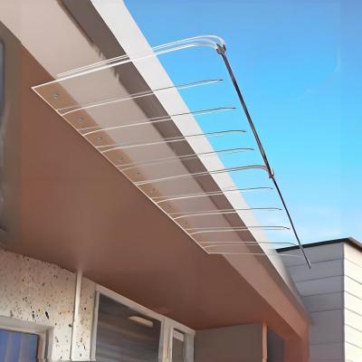 China Clear Invisible DIY Polycarbonate(PC) awning  Low-Maintenance Choice for Weather Protection for sale