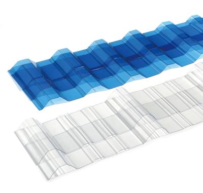 China Lightweight Clear Corrugated Polycarbonate Plastic Sheet Roofing for sale