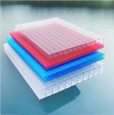 중국 SGS 검증된 날씨 저항성 폴리카보네이트 PC 3-4 쌍벽 홀 그린 시트 판매용