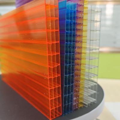 중국 온도 내성 16mm 오렌지 폴리카보네이트 홀로 셰이트 -40°C ~ 120°C 판매용