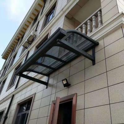 China Customizable DIY Polycarbonate solid sheet Awning Durable Aluminum Frame Impact Resistant for sale