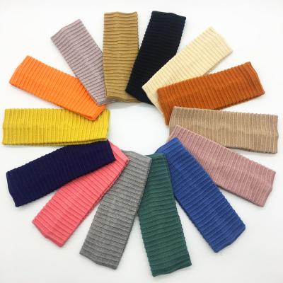 China European and American style Y2K custom women new fashion elastic hair band knitting accessories solid color headband for women girls for sale