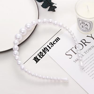 China New Fashion Trend Fashion Pearl Hair Band Headband Elegant Temperament Hair Accessories For Women for sale