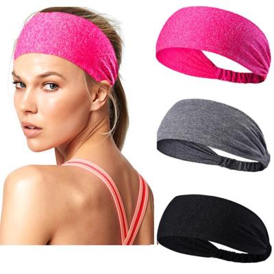 China Hot Selling Sports Sports Yoga Elastic Headband Sweat Stopping Headscarf Quickly Drying Hair Belt Sweat Running Running Headband for sale