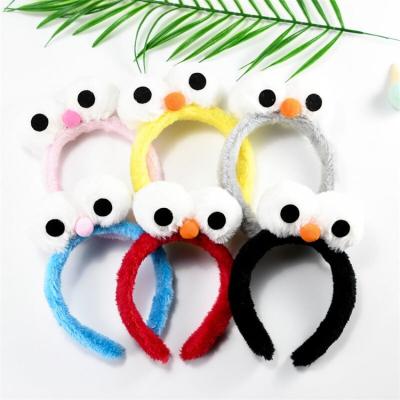 China Wholesale hair band fashion cartoon furry big eyes wash face headband party festival kids hair accessories for sale