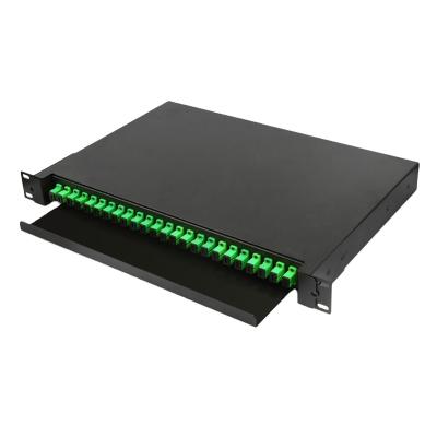 China High Quality FTTH FTTB FTTX Network Drawer Type 24 Port 19