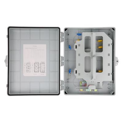 China Wall Mount Or Pole Mount Big Size IP 65 48 Core Outdoor FTTH Fiber Access Terminal Box Fiber Optic Distribution Box for sale