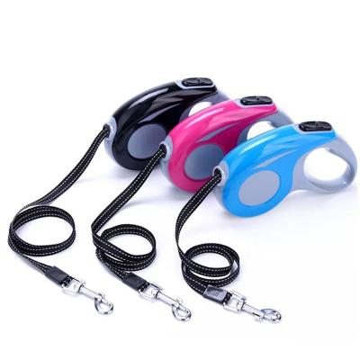 China Reflective Wholesale High Quality Cheap Pet Accessories Heavy Duty Adjustable Retractable Dog Leash With Anti-Slip Handle for sale