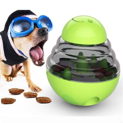 China 2020 Hot Dogs Pet Accessories Amazon Seller Food Dispensing Slow Tumbler Toy Pet Puzzle Ball Toy Interactive Lighter Ball Dog Feeder for sale