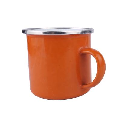 China Viable Enamel Mugs Drinking Mugs For Use Home Office Party Or Camping Bright Colors Enamel Mug for sale