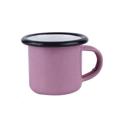 China Sustainable Wholesale Custom Enamel Mug White Full Color Printing Ceramic Mugs Bulk Enamel Coffee Mugs for sale