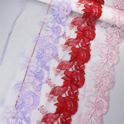 China 17cm Viable Colorful Mesh Lace Dress Sexy Trim Polyester Lingerie for sale