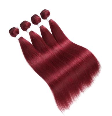 China Hot Selling Natural Silky Straight Wave Straight Hair Double Drawn Hair Bundles for sale