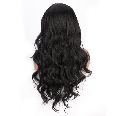 China Custom Wholesale Body Wave Hair Synthetic Wig With Lace Front Synthetic Wigs Frontal Wigs Ready To Ship for sale