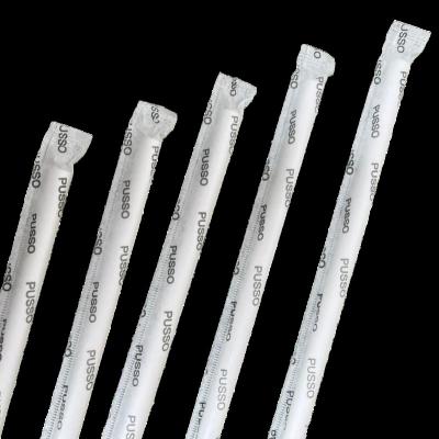 China Viable Wholesale Disposable White Black Paper Wrapped Straws Thick Biodegradable Drinking Paper Straw for sale