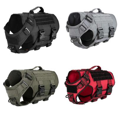 China Padded Colorful Military Working Pet Invest No Handle Pull Dog Tactical Harness for sale