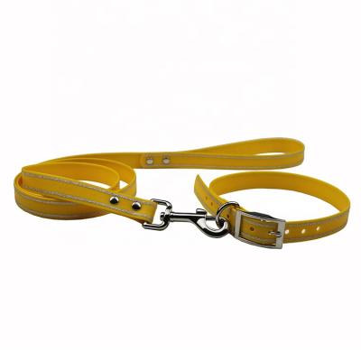 China Viable unique pet products Matt embossed Wholesale Bling tpu dog collar and leash set for sale