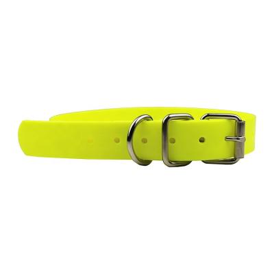 China Sustainable Waterproof Personalized PVC Coated Polyester Webbing Dog Collar for sale