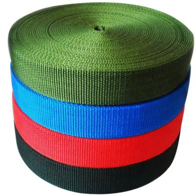 China Multicolor and custom made high tenacity nylon chair webbing band hot sale webbing for sale