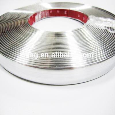 China Modern PVC Chrome Extrusion Molding Flat Junction Panel for Car and Item Decoration for sale