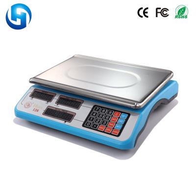 China New Strong ABS Fruit Vegetable Plastic Housing Weighing Scale / Electronic Digital Price Computing Scale for sale