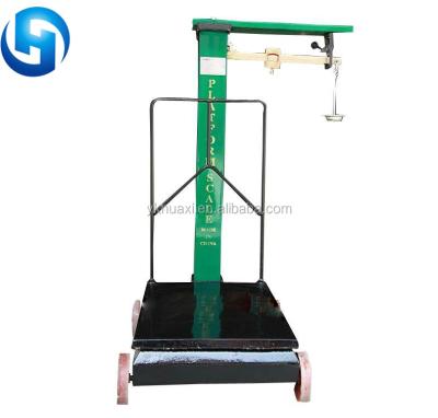 China 100kg 300kg 500kg 1000kg 2000kg Mechanical Iron Balance Platform Scale with Iron Beams for sale