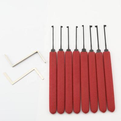 China Civil HUK 8pcs Lock Picks Locksmith Tools Single Lock Picks Home Tools HUK 8pcs civil kaba opening single hook for sale