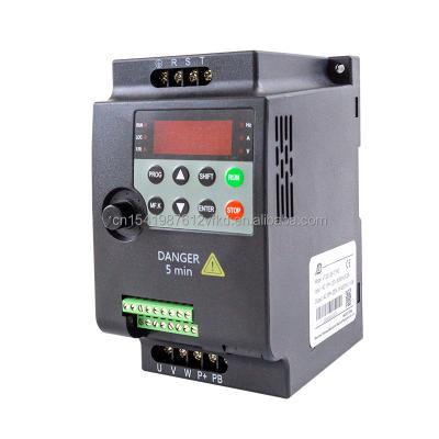 China inverter 380v 0.75kw 3 phase input 3 phase output low cost vfd 85*142*116 for sale