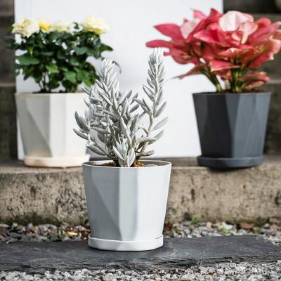 China Modern planter plastic flower pot thicken large diameter large plant Nordic simple flower pot for sale