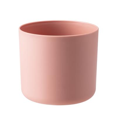 China Modern Nordic Minimalist Style Desktop Plant Flower Pot One Cylindrical Desktop Frosted Drop Shipping for sale