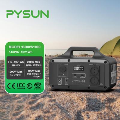 China Pysun 3kw 220v Lipo4 Lithium Battery Remote Control Portable Car Charging Portable Solar Power Bank Station Generator Eu Warehouse 1500w for sale