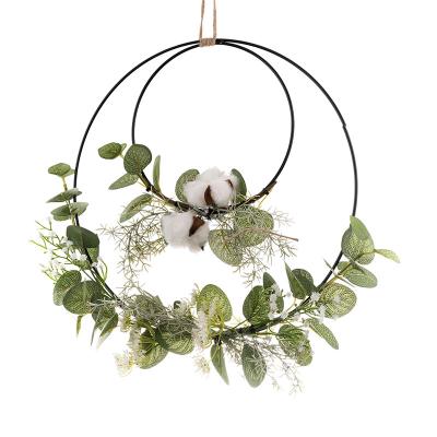 China Events Decoration CF01070 Spring Artificial Green Wreath Design Garden Wedding Decoration Party Decoration New for sale