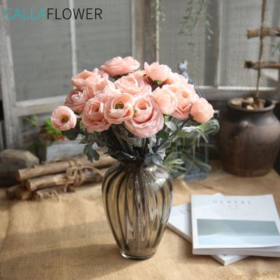 China Natural Touch Flowers Party HomeWedding Decoration Flower Artificial Silk Ranunculus Flower for sale