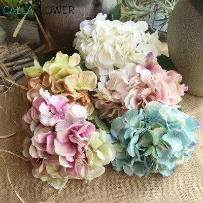 China Professional single hydrangea single stem backdrops hydrangea fade bakerpassion flower H: 34.5cm for sale