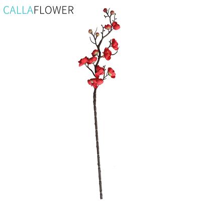 China Home Decorative Artificial Flowers Plum Blossom White Branches Natural Touch Wedding for sale