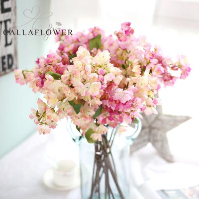 China Wholesale Cheap Flowers Eco-friendly Sakura Cherry Blossom Artificial Silk Branches for sale