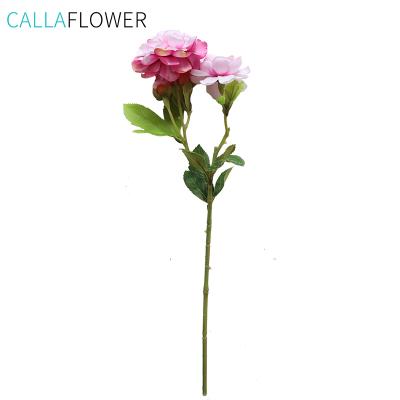 China Wholesale High Quality Material Modern Camellia Long Stem Silk Dahlia Artificial Spray 42cm Table Flower For Home Decoration YC1036 for sale