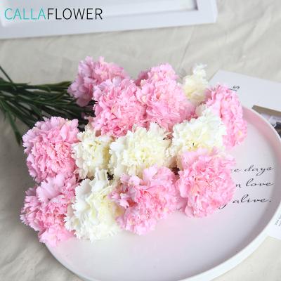 China Natural Touch Artificial Flowers Decorative Single Stem Carnation For Mother's Day Gift for sale