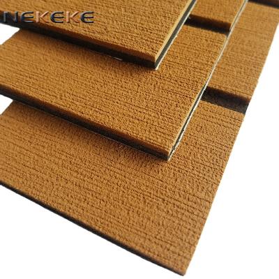 China Modern Marine Stripe 6MM Deck Sheet Prices +black Thick Marine Deck Sheet Light Brown Mat for sale