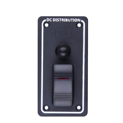 China RV Aluminum Blank Panel Rocker Switch Marine Waterproof Yacht Cockpit Control Switch for sale