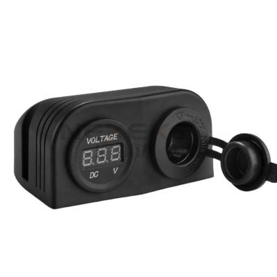 China DS6-1011-4010 Cars Automobiles Truck 12V Cigarette Lighter Outlet Plug With Voltmeter for sale