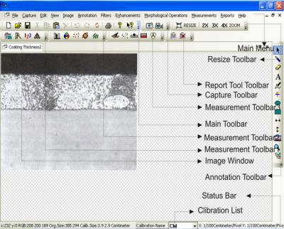 China Software de análisis metalográfico de imagen MetaVision para los microscopios metalúrgicos en venta