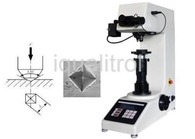 中国 ダイヤモンドの圧子が付いているセリウムによって証明されるタレットのデジタル手動Vickers硬度の試験機 販売のため