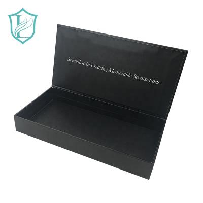 China Recyclable Custom Cardboard Magnetic Book Form Closure Gift Paper Boxes For Perfume for sale