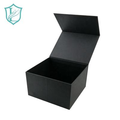 China Matte Box Boxes For Gift Package Matte Black Ribbon Magnet Paper Box Hot Packaging Boxes Custom Logo Wholesale for sale