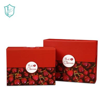 China Cherry Handmade Empty Premium Fresh Grape Mix Transparent Cover Packing Case Fruit Box Food Gift Box Universal Fruit Custom for sale