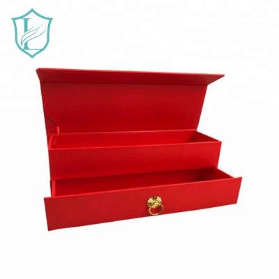 China Hot Sale Gift Boxes With Lid Drawer Gift Candy Box Double Favor EVA Paper Gift Box for sale