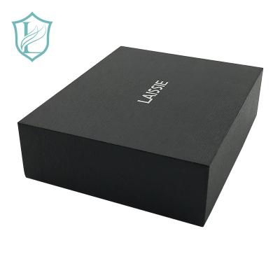 China High Quality Recycled Materials Black Cardboard Paper Flower Lid And Base Box For Gift for sale